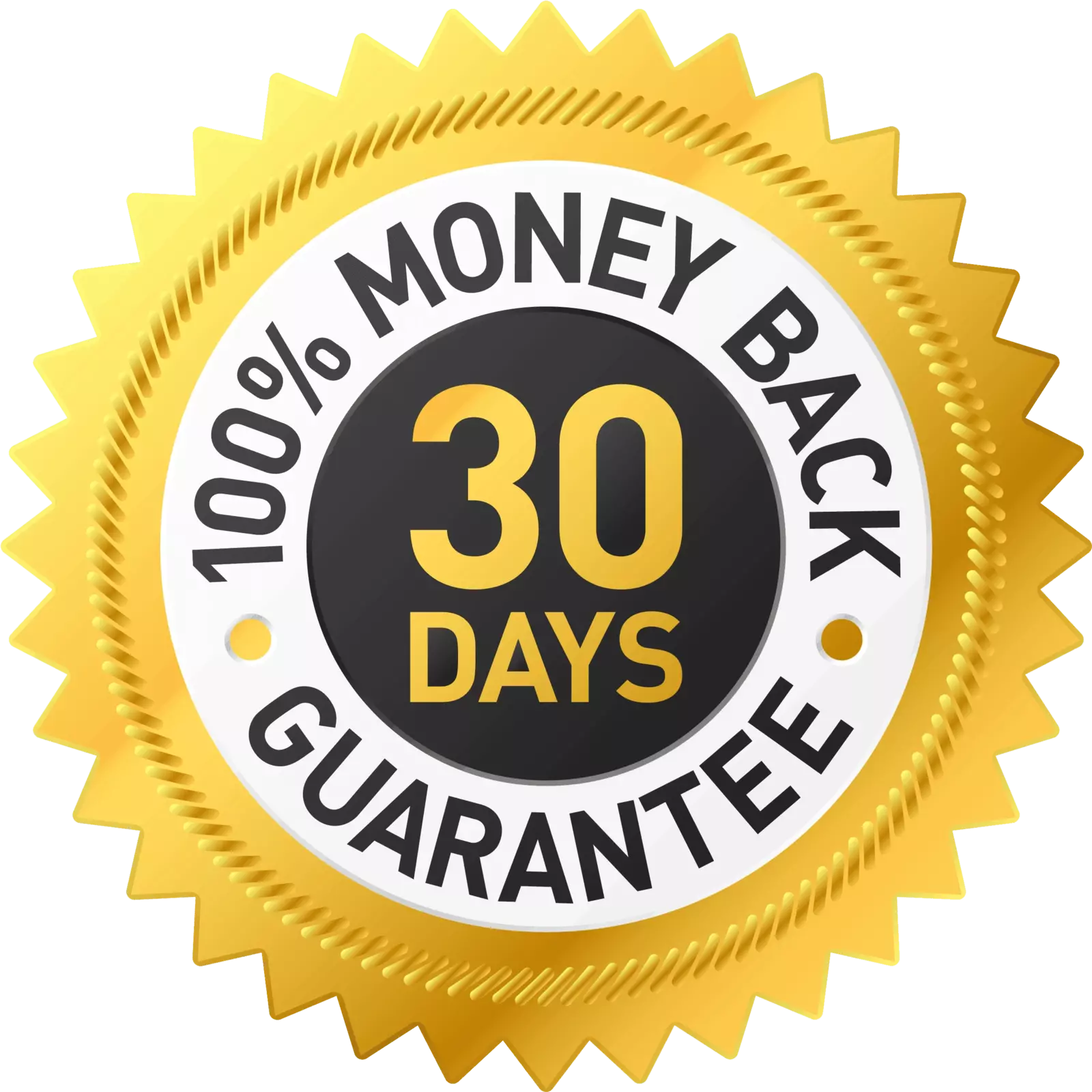 30 Days money back 100% guarantee